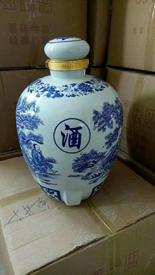广西150斤酒缸加字定做 玉林陶瓷酒坛厂家供应